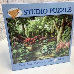 Studio Puzzle Dragonfly Garden by Alan Giana 1000 Pc 2007 Bits and Pieces Sealed